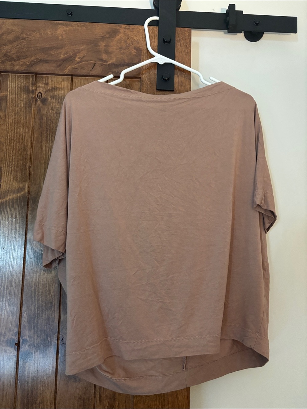 Cozy Casual Short-Sleeve Tee in Dusty Mauve